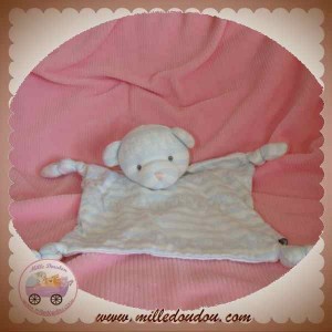 BABY DIOR SOS DOUDOU OURS PLAT RAYE BLEU