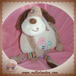 BREMEL SOS DOUDOU CHIEN BEIGE BLANC ECRU