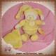 DOUDOU ET COMPAGNIE OURS JAUNE MOUCHOIR MACARON SOS