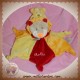 BABYNAT DOUDOU LION BEIGE PLAT ROUGE ORANGE ETOILE SOS