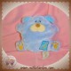 BABYNAT BABY NAT DOUDOU SOURIS CHIEN QUASI PLAT BLEU SOS