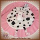 AUBERT SOS DOUDOU VACHE PLAT BLANCHE NOIR FLEUR TISSU