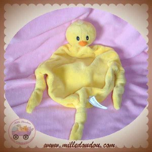 CARREBLANC DOUDOU CANARD CORPS LOSANGE PLAT JAUNE NOEUD SOS