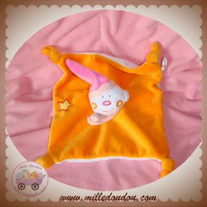 TIGEX DOUDOU OURS LUTIN PLAT ORANGE ETOILE SOS