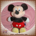 DISNEY NICOTOY DOUDOU MICKEY SOURIS NOIR ROUGE SOS