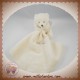 BABYNAT BABY NAT DOUDOU OURS ECRU BLANC MOUCHOIR SOS