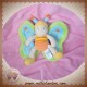 NICOTOY SOS DOUDOU PAPILLON ORANGE AILES VERT BLEU