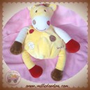 NOUNOURS DOUDOU GIRAFE JAUNE ROND ROUGE 30 CM SOS