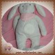 COROLLE SOS DOUDOU LAPIN BLANC BANDANA VICHY ROSE