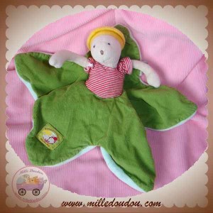 MOULIN ROTY DOUDOU SOURIS OISEAU PLAT BALTAZAR ET VALENTINE VERT SOS