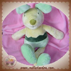 LE PETIT NOUVEAU AMBIANCE STYLES DOUDOU LAPIN VERT SOS