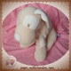 SUCRE D'ORGE DOUDOU CHIEN BEIGE BLANC SOS