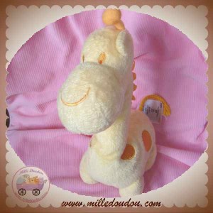 H&M H ET M SOS DOUDOU GIRAFE JAUNE ROND ORANGE