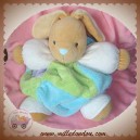 KALOO DOUDOU LAPIN BEIGE BOULE VERT BLEU MAUVE PLUME SOS