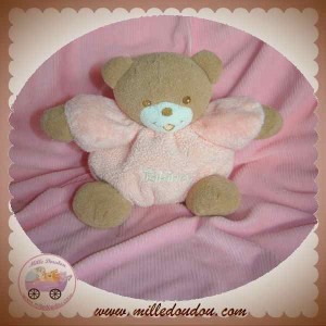 TAKINOU SOS DOUDOU OURS MARRON BOULE ROSE