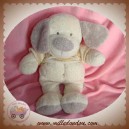 NICOTOY SOS DOUDOU CHIEN ECRU PULL RAYE BEIGE KIABI