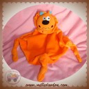 CARREBLANC DOUDOU LION CORPS LOSANGE PLAT ORANGE NOEUD SOS