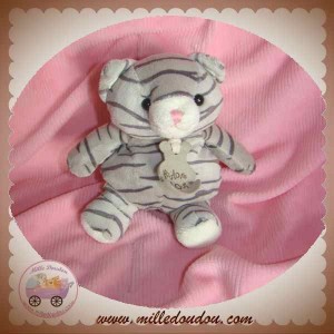 HISTOIRE D'OURS DOUDOU CHAT TIGRE GRIS RAYE BOULE SOS