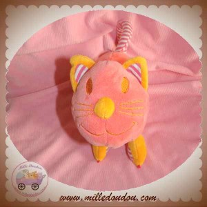 TCF DOUDOU CHAT ROSE ORANGE ALLONGE SOS