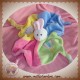 GIPSY DOUDOU LAPIN PLAT MONGOLFIERE ROSE BLEU JAUNE VERT SOS