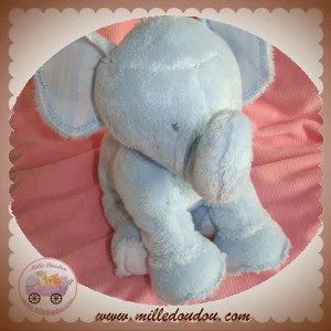 TARTINE ET CHOCOLAT SOS DOUDOU ELEPHANT BLEU 23 cm