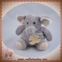 HISTOIRE D'OURS DOUDOU ELEPHANT GRIS 15 cm SOS