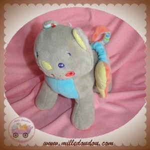 SUCRE D'ORGE SOS DOUDOU CHAT GRIS EVEIL POISSON