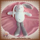 SERGENT MAJOR DOUDOU LAPIN BLANC JAMBES RAYEES GRIS SOS