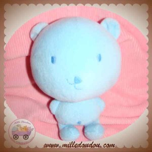 BOUT'CHOU MONOPRIX DOUDOU OURS BLEU HOCHET SOS