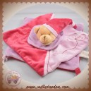 BABYNAT BABY NAT DOUDOU OURS BEIGE PLAT ROSE FUSHIA SOS