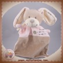 NICOTOY SOS DOUDOU LAPIN TAUPE PLAT ROSE