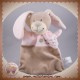 NICOTOY SOS DOUDOU LAPIN TAUPE PLAT ROSE