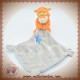 DISNEY NICOTOY DOUDOU TIGROU ORANGE MOUCHOIR GRIS ETOILES SOS