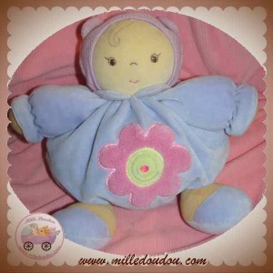 KALOO SOS DOUDOU OURS VIOLET FLEUR ROSE