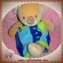 TAKINOU DOUDOU KOALA BEIGE SALOPETTE BLEU COQUILLAGE SOS