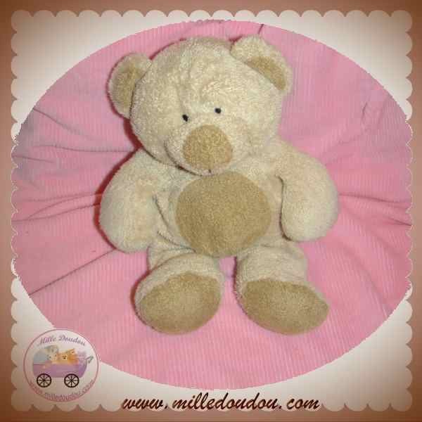 NICOTOY DOUDOU OURS BEIGE MARRON SOS