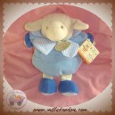 DOUDOU ET COMPAGNIE SOS MOUTON GASTON BOULE ECRU BLEU