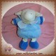 DOUDOU ET COMPAGNIE SOS MOUTON GASTON BOULE ECRU BLEU