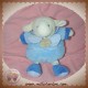 DOUDOU ET COMPAGNIE SOS MOUTON GASTON BOULE ECRU BLEU