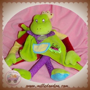 DOUDOU ET COMPAGNIE SOS GRENOUILLE PLAT VERT TATOO