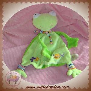 BABYNAT BABY NAT DOUDOU GRENOUILLE PLAT VERT SOS