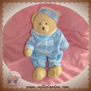 CMP SOS DOUDOU OURS RAYE ECRU BLEU