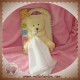 BABYNAT BABY NAT DOUDOU OURS JAUNE MOUCHOIR SOS