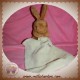 BABYNAT BABY NAT DOUDOU LAPIN BEIGE MARRON AVEC MOUCHOIR