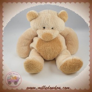 BABY CLUB SOS DOUDOU OURS BEIGE VENTRE MARRON NICOTOY