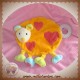 BABYSUN DOUDOU SOURIS OURS PLAT ORANGE COEUR ROUGE SOS