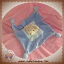 SABIDUC DOUDOU OURS PLAT BLEU CLAIR SOS