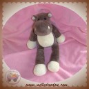 ANIMAUX DE LA SAVANE DOUDOU HIPPOPOTAME TAUPE MARRON SOS