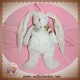 BABYNAT DOUDOU LAPIN ECRU GRIS ECHARPE MARRON SOS