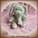 GRAIN DE BLE DOUDOU LAPIN GRIS BEIGE ECHARPE ZANNIER 